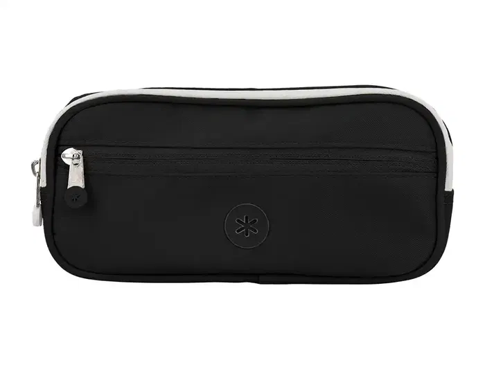 Antartik Fusion Flex Estuche Portatodo con 3 Cremalleras, Negro, Compañero Mochila, 110x220x60 mm Antartik Fusion Flex Estuche Portatodo con 3 Cremalleras, Negro, Compañero Mochila, 110x220x60 mm