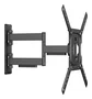 Iggual SPTV09-L Soporte de Pared para TV Triple Giro Full Motion, 23"-65" hasta 35 kg, VESA 75x75-400x400, Ajuste de Inclinación y Rotación, Negro