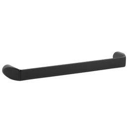 GIUSTI Tirador de mueble Alan, Negro Mate, 128 mm