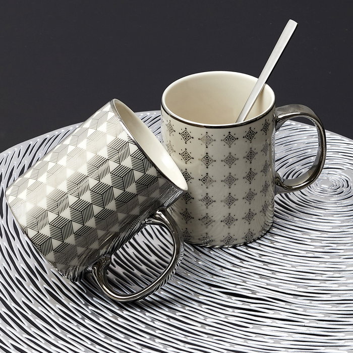 Home Deco Factory Mug 300 ml Silver Home Deco Factory Mug 300 ml Silver