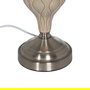 Lámpara Mesa Beige-Plata Cerámica-Metal 30 X 30 X 48 cm