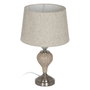 Ixia Lámpara de Mesa Beige-Plata de Cerámica y Metal