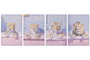 DKD Home Decor Cuadro Lienzo MDF 40x2x60 Animal Baño Surtido de 8 unidades