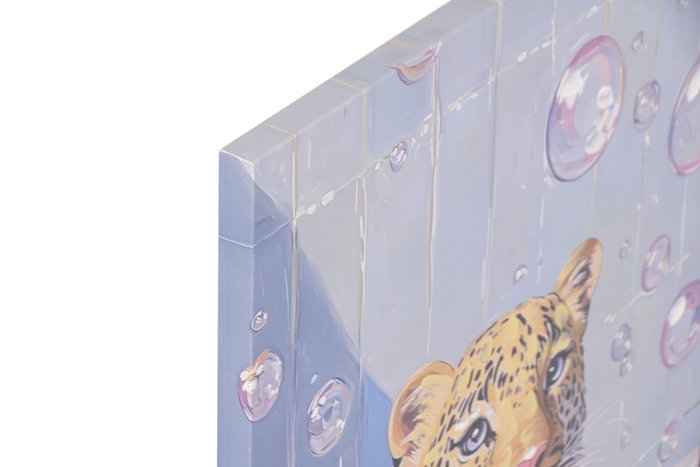 DKD Home Decor Cuadro Lienzo MDF 40x2x60 Animal Baño Surtido de 8 unidades