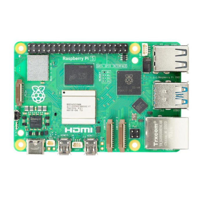 Raspberry Raspberry Pi 5 Modelo B - Placa SBC 8GB RAM - Procesador ARM Quad-Core Cortex-A76 2.4GHz - Dual HDMI 4K, WiFi AC, Bluetooth 5.0, USB 3.0, Gigabit Ethernet, PCIe 2.0 Raspberry Raspberry Pi 5 Modelo B - Placa SBC 8GB RAM - Procesador ARM Quad-Core Cortex-A76 2.4GHz - Dual HDMI 4K, WiFi AC, Bluetooth 5.0, USB 3.0, Gigabit Ethernet, PCIe 2.0
