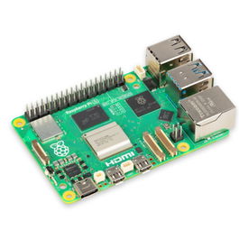 Raspberry Raspberry Pi 5 Placa Base de 8 GB RAM, Procesador ARM Cortex-A76 de 2.4 GHz Quad-Core, WiFi 802.11ac, Bluetooth 5.0, 2x HDMI 4Kp60, USB 3.0