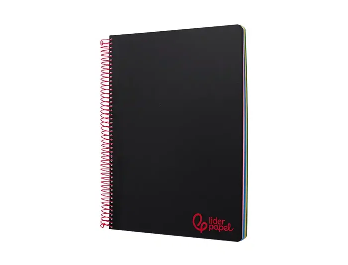 Liderpapel Cuaderno Espiral A6 Micro Wonder Tapa Plástico 120 Hojas 90 Gr Cuadro 5mm 4 Bandas Color Negro Liderpapel Cuaderno Espiral A6 Micro Wonder Tapa Plástico 120 Hojas 90 Gr Cuadro 5mm 4 Bandas Color Negro