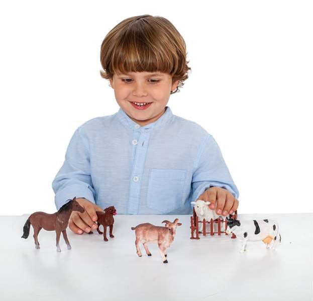 Molto Set Animales Granja de Plástico para Niños a partir de 3 años