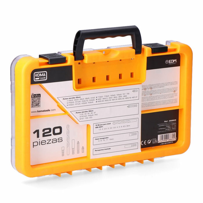 Koma Tools Juego de Puntas y Brocas de 120 Piezas Koma Tools Juego de Puntas y Brocas de 120 Piezas