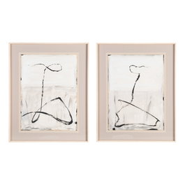 Cuadro Pintura Abstracto 2/M 80 X 100 cm (Set de 2)