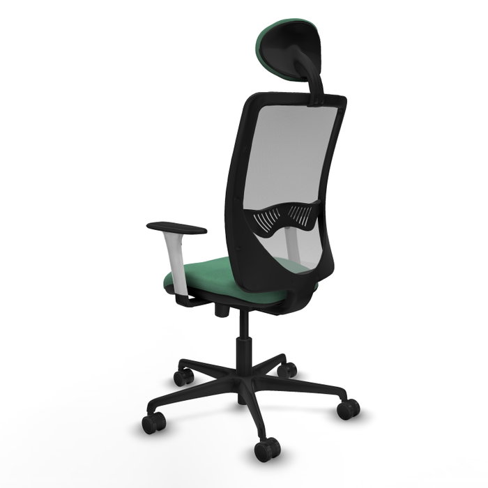 PIQUERAS Y CRESPO Silla de oficina Zulema Verde esmeralda y Gris