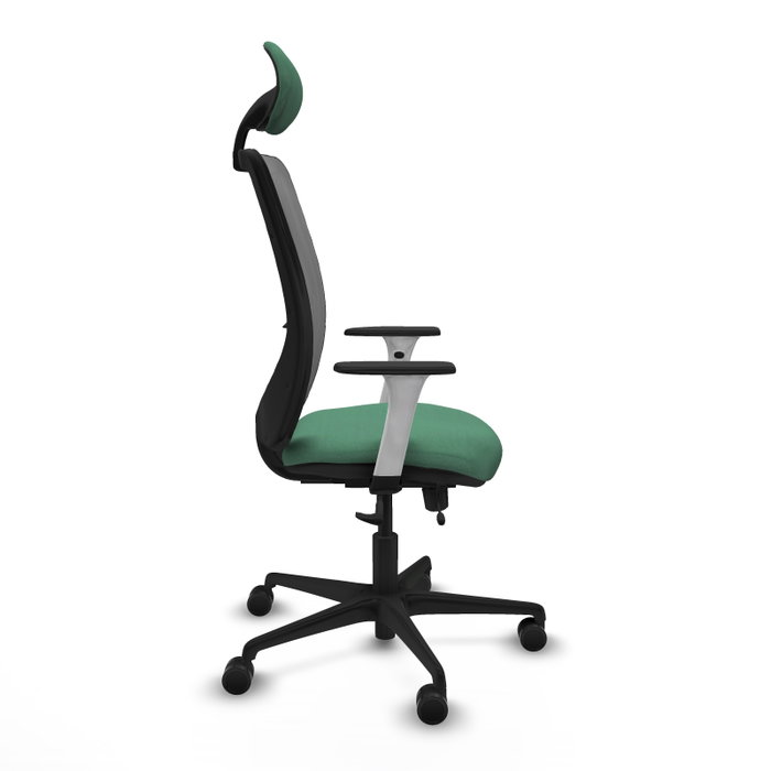 PIQUERAS Y CRESPO Silla de oficina Zulema Verde esmeralda y Gris