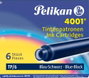 Pelikan Tinta Estilográfica TP/6 Azul/Negro Caja de 6 Cartuchos (Set de 10)