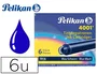 Pelikan TP6 Tinta Estilografica Azul/Negro Caja de 6 Cartuchos