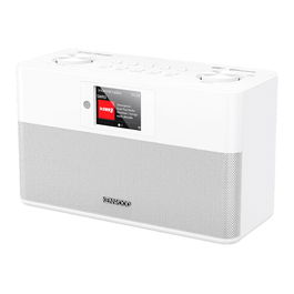 Kenwood CR-ST100S-W Radio Internet/DAB+/FM con Bluetooth, Altavoces 20W, WiFi, Pantalla 2.4", USB, Alarma, Color Blanco