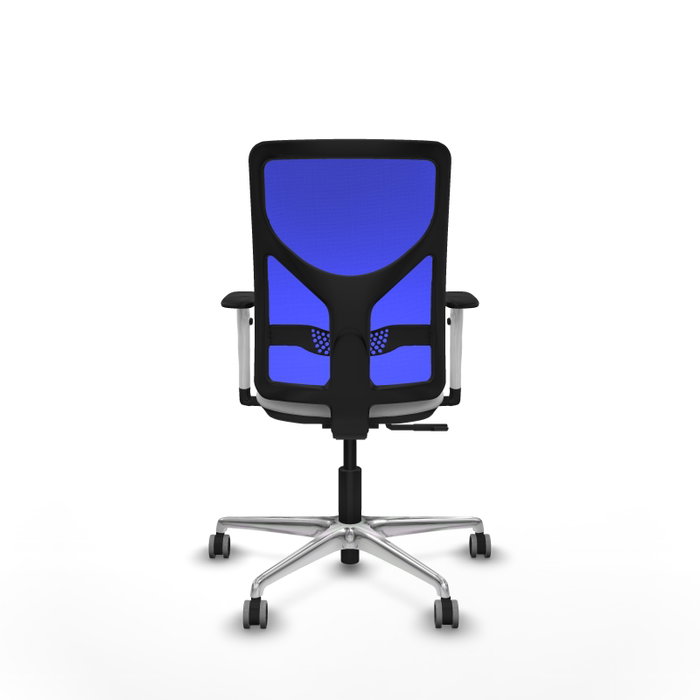 PIQUERAS Y CRESPO Silla de oficina Motilla con mecanismo Sincro, Tela Blanca y Malla Azul PIQUERAS Y CRESPO Silla de oficina Motilla con mecanismo Sincro, Tela Blanca y Malla Azul