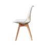 DKD Home Decor Silla Urban Crema Natural 47 x 81 x 54 cm (4 Unidades)