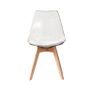 DKD Home Decor Silla Urban Crema Natural 47 x 81 x 54 cm (4 Unidades)