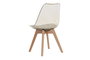 DKD Home Decor Silla Urban Crema Natural 47 x 81 x 54 cm (4 Unidades)