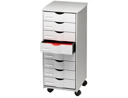 Paperflow Mueble auxiliar de 8 cajones Gris