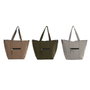 DKD Home Decor Surtido de 3 Bolsas de Nylon URBAN 48x20x34 cm