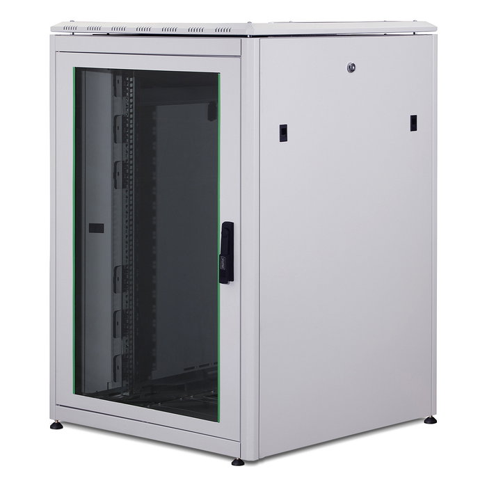 Digitus Armario de Red Unique 22HE, Bastidor Independiente 22U (1164x800x800 mm), Capacidad 800 kg, Gris, IP20 Digitus Armario de Red Unique 22HE, Bastidor Independiente 22U (1164x800x800 mm), Capacidad 800 kg, Gris, IP20