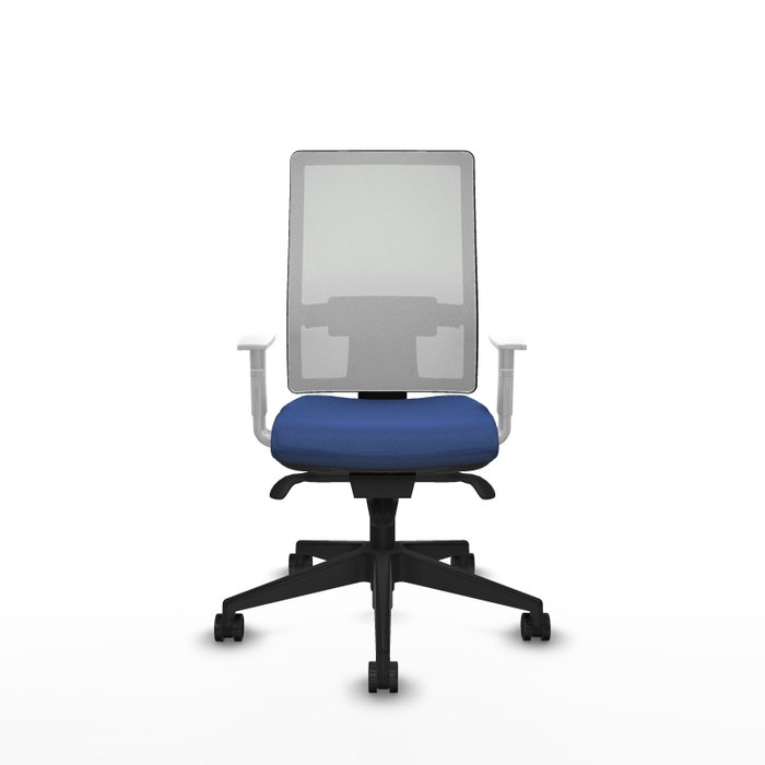 PIQUERAS Y CRESPO Silla de oficina Horna con mecanismo Sincro, Azul marino y Blanco PIQUERAS Y CRESPO Silla de oficina Horna con mecanismo Sincro, Azul marino y Blanco