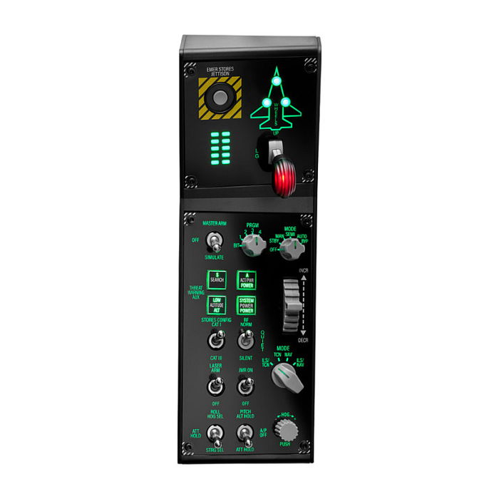 Thrustmaster Viper Panel Joystick/Palanca de control lateral + cuadrante de aceleración, PC, USB, Negro