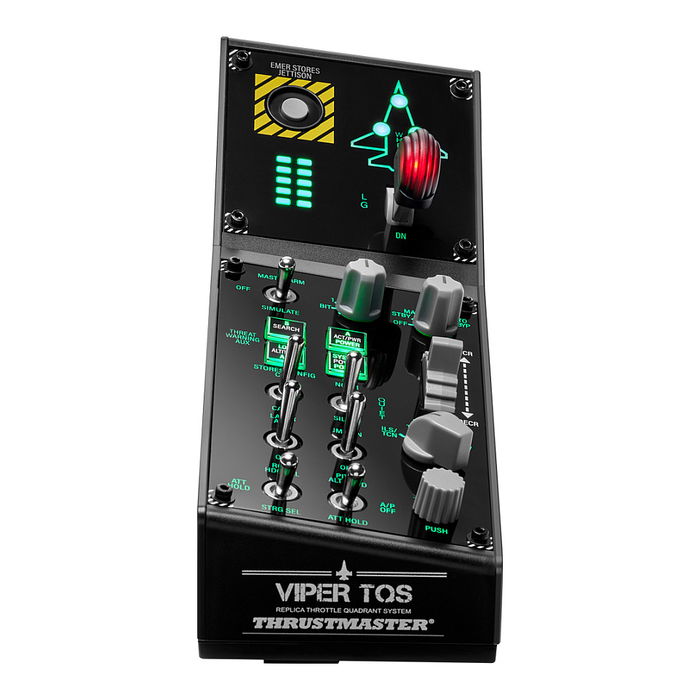 Thrustmaster Viper Panel Joystick/Palanca de control lateral + cuadrante de aceleración, PC, USB, Negro