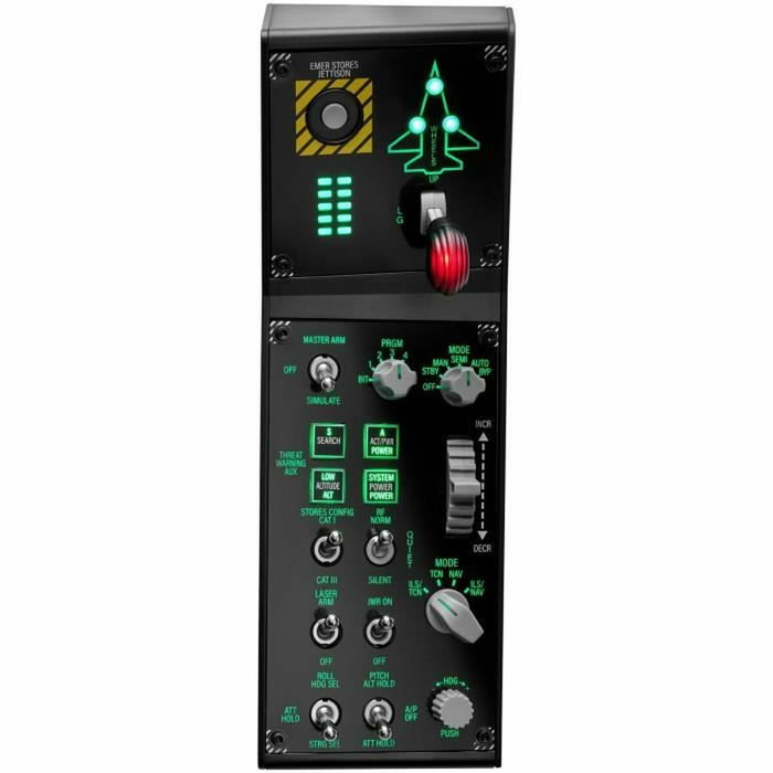Thrustmaster VIPER Panel Negro USB Joystick/Palanca de control lateral + cuadrante de aceleración