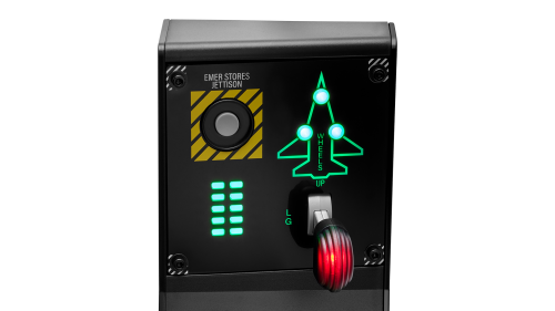 Thrustmaster AddOn Viper Panel - Joystick Lateral con Cuadrante de Aceleración, 43 Botones, Conexión USB Cable para PC