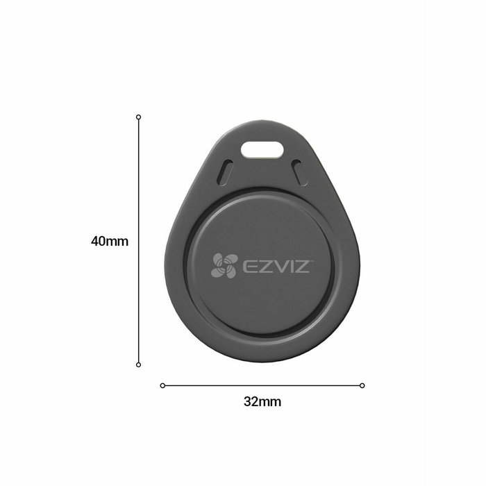 Ezviz CS-DL-IC-CPU-R200-GR Tarjeta de proximidad y llave electrónica inalámbrica Negro