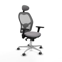 PIQUERAS Y CRESPO Silla de oficina Jorquera Gris con Mecanismo Sincro