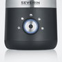 Severin SM 3588 Espumador de leche acero inoxidable negro/plata