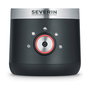 Severin SM 3588 Espumador de Leche Eléctrico Portátil, Negro y Plata, 550 W, Acero Inoxidable, 150 ml para Espuma, 300 ml para Calentar