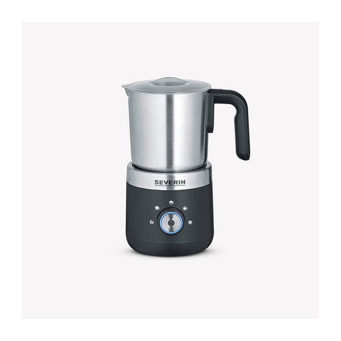 Severin SM 3588 Espumador de Leche Eléctrico Portátil, Negro y Plata, 550 W, Acero Inoxidable, 150 ml para Espuma, 300 ml para Calentar