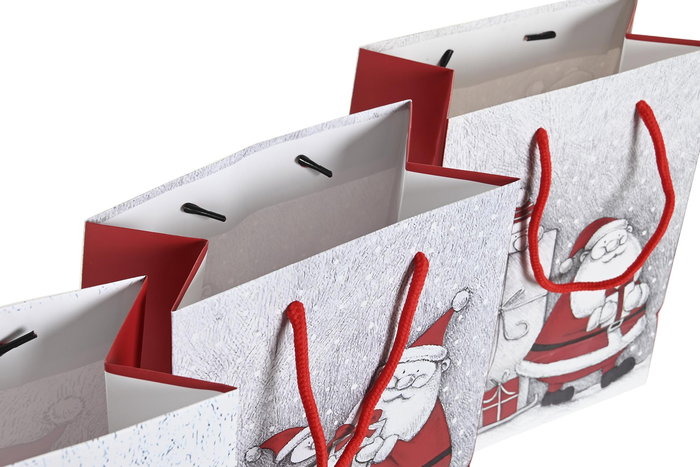 DKD Home Decor Bolsa Navidad Tradicional Rojo Blanco Papa Noel 12 Unidades 13 x 32 x 26 cm DKD Home Decor Bolsa Navidad Tradicional Rojo Blanco Papa Noel 12 Unidades 13 x 32 x 26 cm
