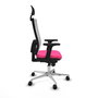 PIQUERAS Y CRESPO Silla de oficina Horna Rosa y Blanco