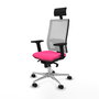 PIQUERAS Y CRESPO Silla de oficina Horna Rosa y Blanco