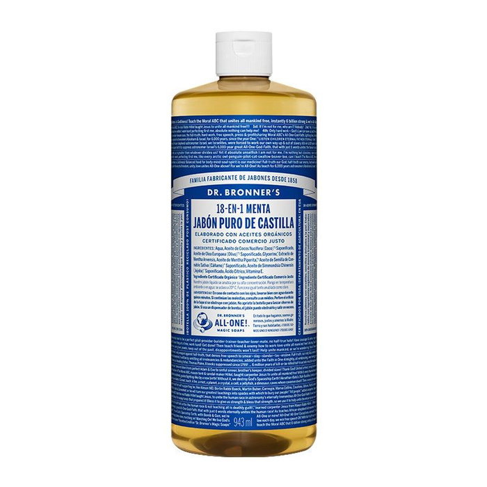 Dr. Bronner´s Jabón Líquido Menta 945ml Dr. Bronner´s Jabón Líquido Menta 945ml
