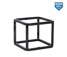 Viejo Valle Soporte Metal Cuadrado Negro 12X1 (2 Unidades)