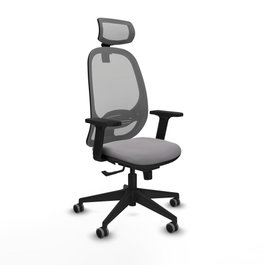 PIQUERAS Y CRESPO Silla de oficina Cilanco Gris con mecanismo Sincro