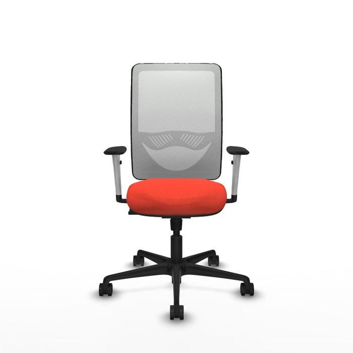 PIQUERAS Y CRESPO Silla de oficina Zulema con mecanismo Sincro Naranja oscuro y Blanco PIQUERAS Y CRESPO Silla de oficina Zulema con mecanismo Sincro Naranja oscuro y Blanco