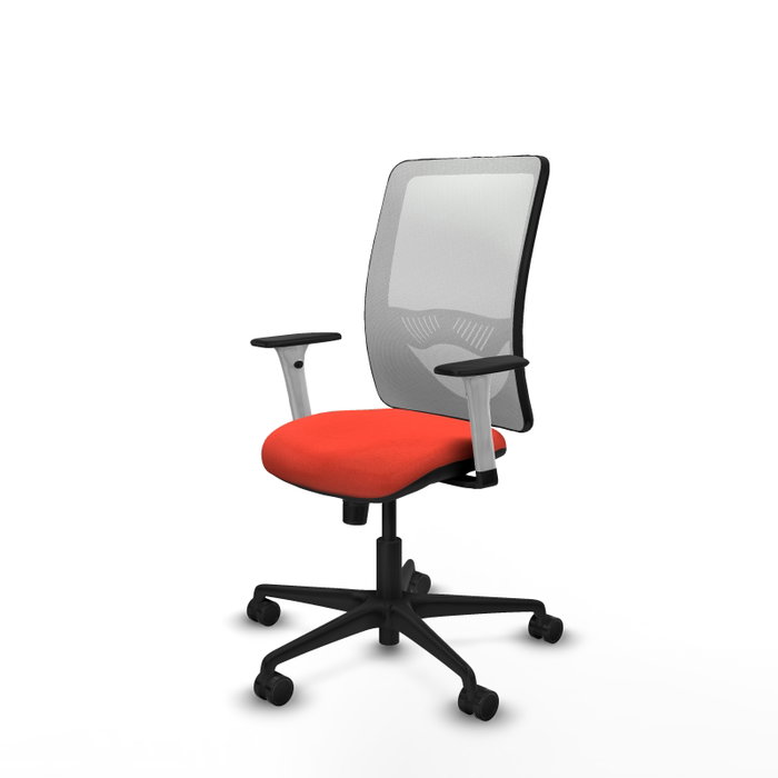 PIQUERAS Y CRESPO Silla de oficina Zulema con mecanismo Sincro Naranja oscuro y Blanco PIQUERAS Y CRESPO Silla de oficina Zulema con mecanismo Sincro Naranja oscuro y Blanco