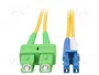 DIGITUS Cable de conexión de fibra óptica OS2 SC/APC a LC/UPC 1m