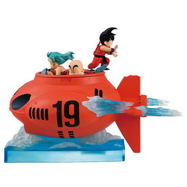 BANPRESTO Figura Ichibansho Son Goku, Bulma & Krillin vs Red Ribbon Army Dragon Ball 16cm