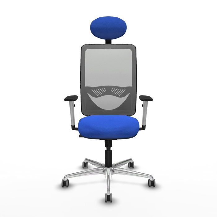 PIQUERAS Y CRESPO Silla de oficina Zulema con Mecanismo Sincro, Azul y Gris PIQUERAS Y CRESPO Silla de oficina Zulema con Mecanismo Sincro, Azul y Gris