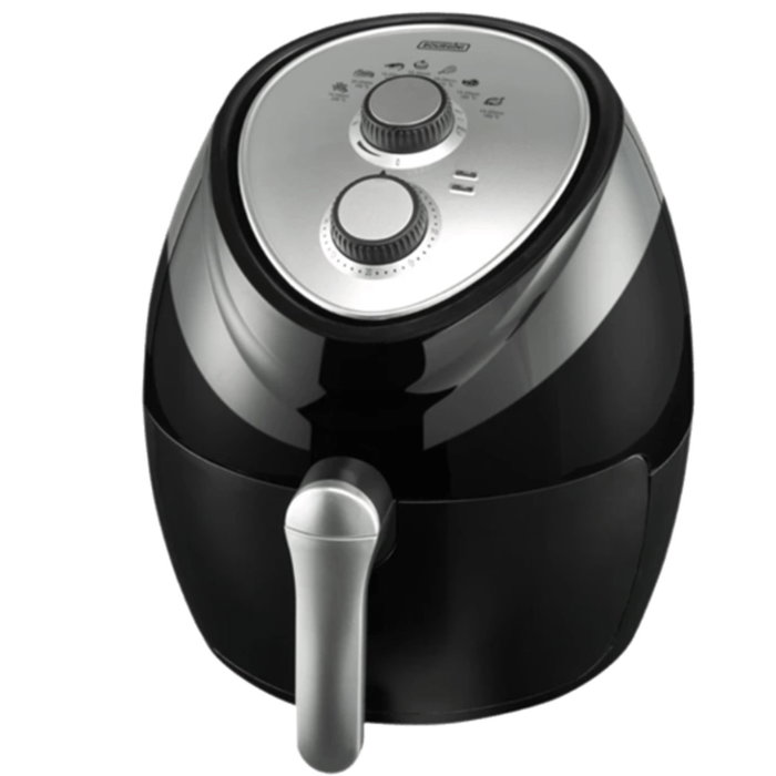 Bourgini Freidora Sin Aceite Air Fryer de Aire Caliente, 1300W, 2.5L, Capacidad 2.5 Litros, para Carnes, Pescado, Verduras, Termostato 200°C, Temporizador 30 Min, Cesta Lavavajillas