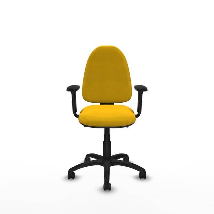 PIQUERAS Y CRESPO Silla de oficina Aýna con mecanismo Asincro, Amarillo