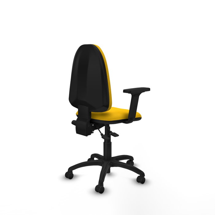PIQUERAS Y CRESPO Silla de oficina Aýna con mecanismo Asincro, Amarillo